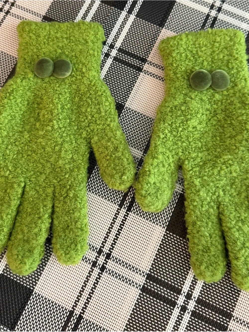 Moda International Olive Green Knit Sweater, Scarf, Beanie & Gloves Set